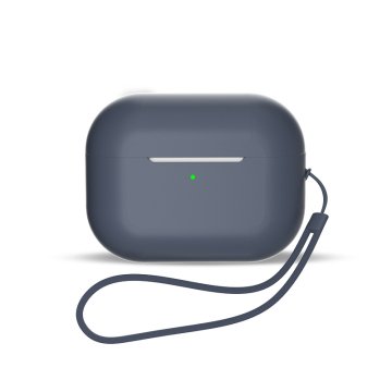 HURTEL Silikonska torbica za slušalke AirPods 3 + trak za zapestje modra