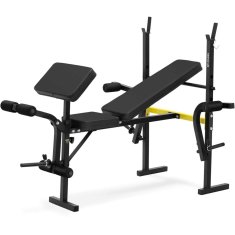 Gymrex Trening bench for barbells with adjustable prayer pad, adjustable up to 100 kg