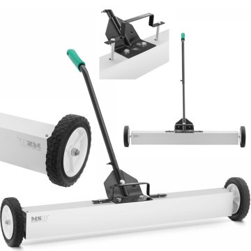 MSW Magnetna metla za zbiranje žebljev na kolesih, širina 90 cm