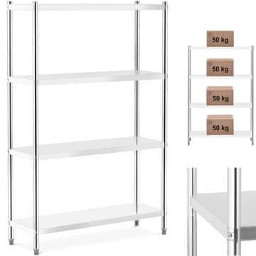 shumee Kovinski gostinski skladiščni regal do 200 kg 120 x 40 x 180 cm