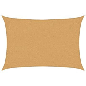 Vidaxl Senčno jadro 160 g/m² pravokotno peščeno 2x3 m HDPE