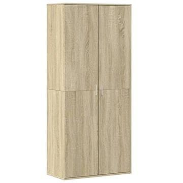 Vidaxl Omara za čevlje sonoma hrast 80x39x178 cm iverna plošča