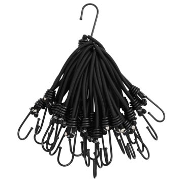 shumee Bungee elastična vrv s kavlji 25 kosov 17 cm