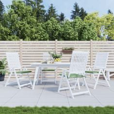Vidaxl Blazine za stole 4 kosi vzorec listja 40x40x4 cm tkanina