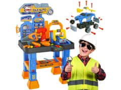 Mega Creative Delavnica z orodji na baterije, set za male mojstre 55x81x36 za otroke 3+ Mega Creative 