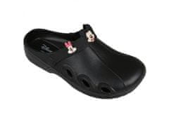 Disney Črni ženski croksi/čevlji z motivom Minnie in Mickey Mouse Disney 40 EU / 7 UK