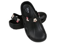 Disney Črni ženski croksi/čevlji z motivom Minnie in Mickey Mouse Disney 40 EU / 7 UK