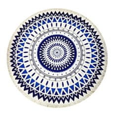 VIVVA® Okrogla brisača, Brisača za plažo, Odeja za piknik (Mandala, 150 cm) | CUBALINKA
