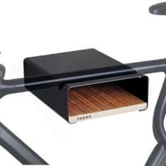 Parax S-Rack M stenski nosilec za kolo, 30 cm, črna/oreh