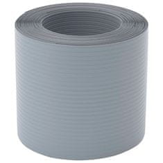 Vidaxl Vrtna platna 10 kosov siva 252,5x19 cm PVC