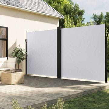 Vidaxl vidaXL Zložljiva stranska tenda bela 200x1200 cm