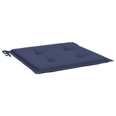 Vidaxl Blazine za kavč iz palet 6 kosa mornarsko modre 50x50x4 cm