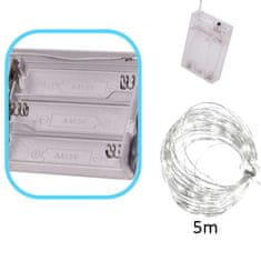 Aga LED Dekorativna Žica 5m 50 LED Topla bela
