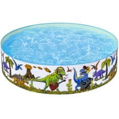 Bestway Otroški trdni bazen Dino 183 x 38 cm BESTWAY 55022