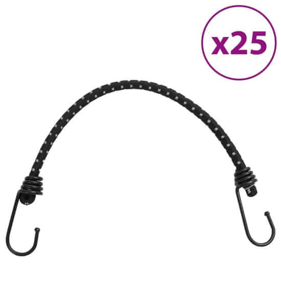 shumee Bungee vrv z odsevnimi trakovi in kavlji 25 kosov 46 cm