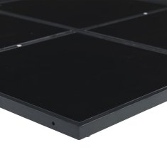 Vidaxl Vrtna jedilna garnitura 17-delna črn poli ratan