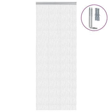 shumee Verižna mreža proti mrčesu za vrata 80x212 cm aluminij