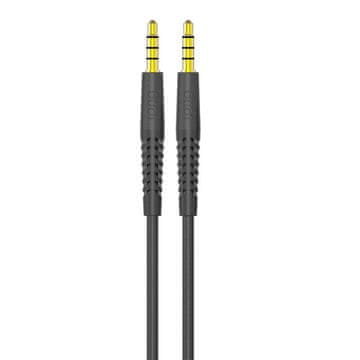Budi AUX kabel mini jack 3,5 mm do mini jack 3,5 mm, 1,2 m (črn)