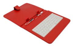 Airen AiTab usnjeni etui 2 s tipkovnico USB 8" RED (CZ/SK/DE/UK/US... postavitev)