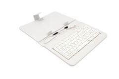 Airen AiTab usnjeno ohišje 1 s tipkovnico USB 7" BELO (CZ/SK/DE/UK/US... postavitev)
