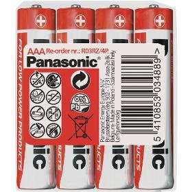 Panasonic R03 4S AAA Rdeča barva zn
