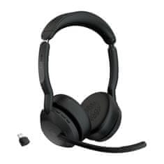Jabra Evolve2 55/Stereo/ANC/USB-C/BT-USB/Wireless/MS/črna