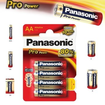 Panasonic Alkalne baterije AA Pro Power LR6 4pcs