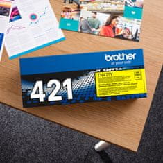 Brother - TN-421Y, rumeni toner (do 1 800 strani)