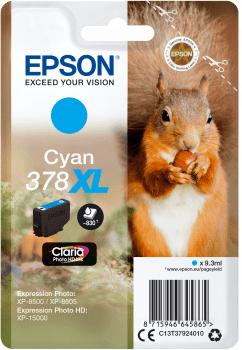 Epson kartuša T3792 cian (veverica)