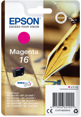 Epson Singlepack Magenta 16 črnil DURABrite Ultra C13T16234012