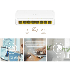 Stikalo Cudy 8 vrat 10/100 Mbps (FS108D)