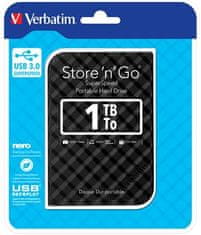 Verbatim Store´n´ Go 2,5" GEN2 1TB USB 3.0 črn