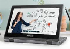 ASUS ExpertBook BR11 N5100/8GB/128GB SSD/11,6" HD na dotik/2 leta prevzema in vračila/W11P EDU/siva