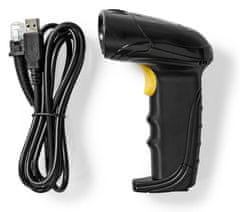 Nedis BSCN2D100BK - Čitalnik črtne kode| CMOS | Žični | 1D Linear / 2D/QR | USB Power | USB 2.0