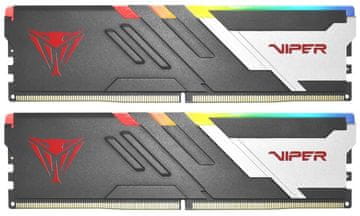 Patriot VIPER VENOM RGB 64GB DDR5 6000MT/s / DIMM / CL30 / Kit 2x 32GB
