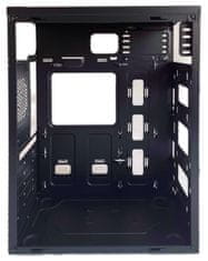 Eurocase MidT ML N6-530B / brez napajalnika / 2x USB 3.0 / USB-C / črna
