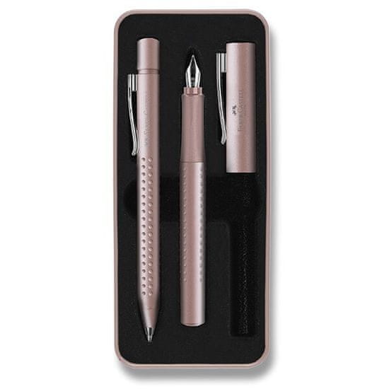 Faber-Castell Komplet nalivnika in pisala Grip Edition 2011 roza