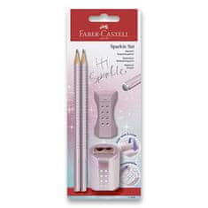 Faber-Castell Grafitni svinčnik Sparkle Cosmic Rose - komplet