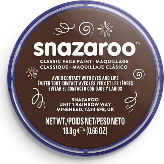 Snazaroo barva za obraz temno rjava 18ml