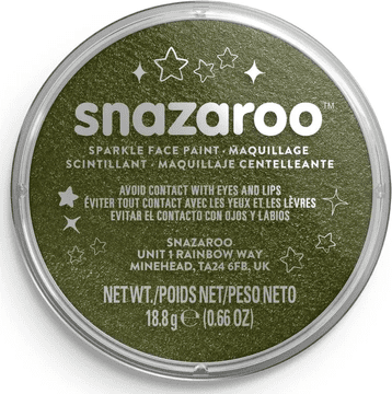 Snazaroo barva za obraz Sparkly Green (bleščeče zelena) 18ml