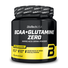 BioTech BCAA + glutamin Zero 480 g breskev ledeni čaj