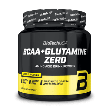 BioTech BCAA + glutamin Zero 480 g limona