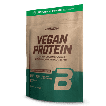 BioTech Vegan Protein 2000 g čokolada s cimetom