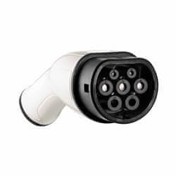 Akyga napajalnik tipa 2, 1-fazni ženski, 32A - bel