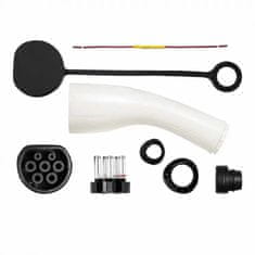 Akyga napajalnik tipa 2, 1-fazni ženski, 32A - bel