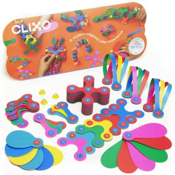 CLIXO Super Rainbow magnetni komplet, 60 kosov