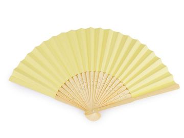 Papirnati ventilator za slikanje 21x36 cm - rumena svetloba
