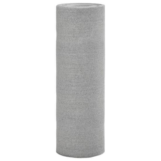 shumee Zaščitna mreža svetlo siva 1x10 m HDPE 150 g/m²