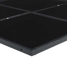 Vidaxl Vrtna jedilna garnitura 13-delna črna tekstilen
