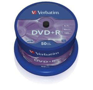 DVD+R(50-opak),Spindl/MattSlvr/16x/4.7GB